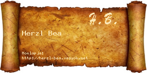 Herzl Bea névjegykártya